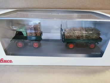 Preview: Schuco 450313300 - 1:43 MB Unimog 401 inkl. Anhänger